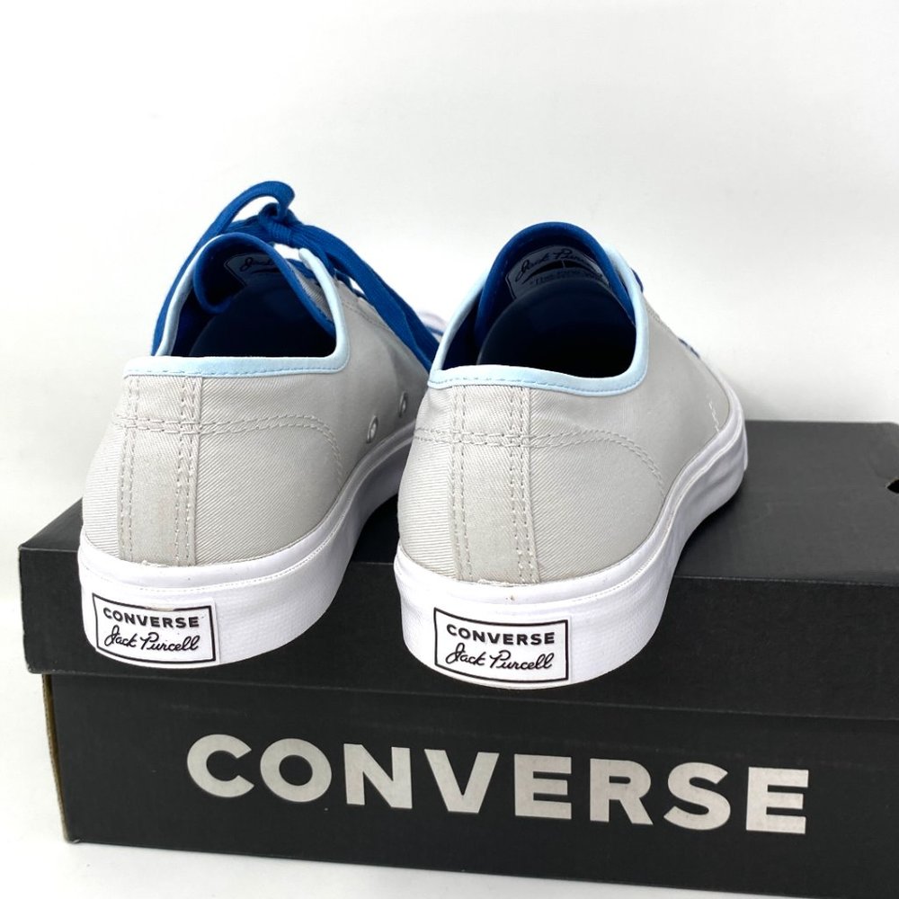 Converse Jack Purcell Canvas Low Pale Putty Grey Shoes Women's Size 6 167621C - Picture 5 of 11